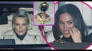 Princess Michael of Kent apologises for wearing a racist Blackamoor brooch to meet Meghan [upl. by Vigor863]