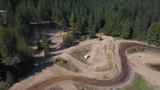 Fossil Bowl motocross track Clarkia Idaho DJI Phantom 4 [upl. by Mialliw265]