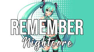 NIGHTCORE Remember with ZOHARA  Gryffin [upl. by Banks]