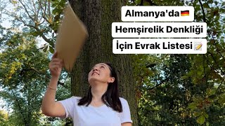 Almanya🇩🇪 Hemşirelik Denklik Evrakları [upl. by Ahsek]