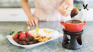 Chocolate Fondue Recipe and Tips  HoneysuckleCatering [upl. by Aerdnat690]