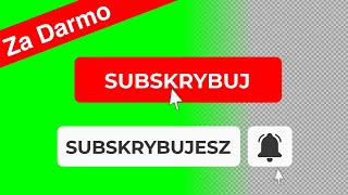 Wstawka subskrybuj green screen przezroczyste tło [upl. by Turrell]