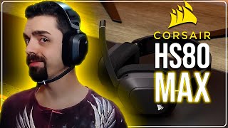 Los MEJORES AURICULARES GAMING Que He Probado  HS80 MAX de Corsair [upl. by Zoha]