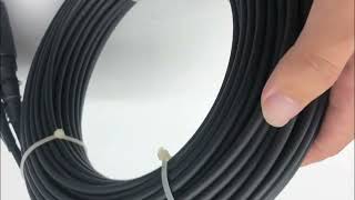 Fiber Optic Connectorized Drop Cable Waterproof Pigtail [upl. by Ahseinad519]