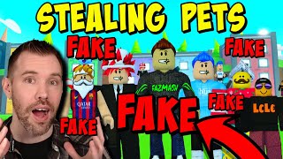 Fake YouTubers Are SCAMMING People In Roblox Pet Simulator X [upl. by Stelmach]