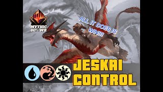 Jeskai Control  Mythic Standard Bo1 l MTG Arena Game Play [upl. by Tippets328]