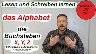 Lesen und Schreiben lernen – Teil 10 – die Buchstaben X Y Z [upl. by Ensoll243]