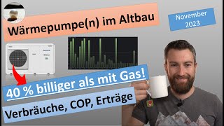 Dauerfrost im November trotzdem ist die Wärmepumpe günstiger als die Gasheizung  November 2023 [upl. by Regazzi]