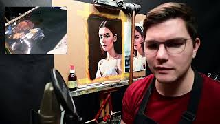 ENDE Painting a Traditional Portrait using AI Art 2020 Stage 2 of 5 [upl. by Arada]