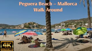 Peguera Beach Mallorca  Walk Around [upl. by Solim]