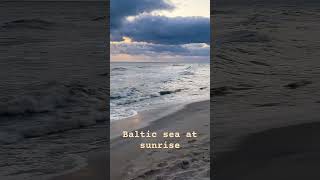 Baltic sea at sunrise 🇵🇱 travelvideo shortvideo poland shorts sea [upl. by Wahkuna]