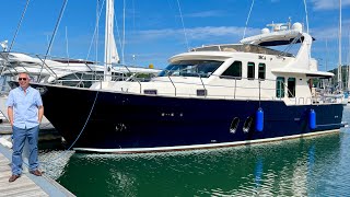 £750000 Yacht Tour  2009 Aquastar 57 [upl. by Koffler751]