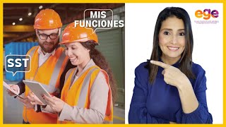 👷Cuáles son las PRINCIPALES FUNCIONES de un PREVENCIONISTA o RESPONSABLE de SST👷‍♀️ [upl. by Kiki]