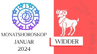 ♈ Monatshoroskop  Widder  Januar 2024 [upl. by Tsyhtema]