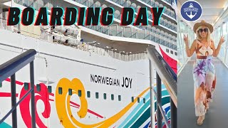 NCL JOY BOARDING DAY  Norwegian Joy Cruise Line [upl. by Knowland236]