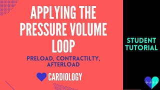 Applying the PV loop Preload Contractility and Afterload  Medical Tutorial [upl. by Lemra]