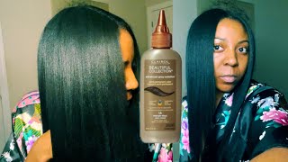 Applying Semi Permanent Hair color to my Relaxed Hair  Clairol Beautiful Collection [upl. by Culosio]