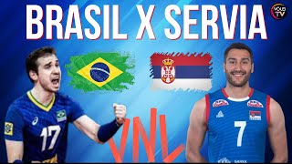 BRASIL X SERVIA  MELHORES MOMENTOS  LIGA DAS NAÇÕES DE VÔLEI MASCULINO 2024 [upl. by Schnell792]