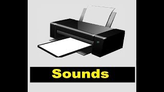 Printer Sound Effects All Sounds [upl. by Enitselec806]