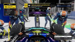 Logan Sargeants Williams FW46  F1 Game Singapore GP Scenario Race  Steering Wheel Gameplay [upl. by Ordnajela]