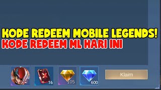 6 KODE REDEEM ML HARI INI KODE REDEEM MOBILE LEGENDS KODE REDEEM ML TERBARU OKTOBER 2024 [upl. by Enivid]