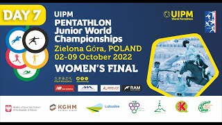 Womens Final  UIPM Pentathlon Junior World Championships  Zielona Góra Poland 2022 [upl. by Ykceb902]