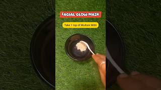 Face Glow Mask HomeMultani mittisandlewoodpowderRosewaterMilkskincareskincareroutineskincare [upl. by Dunaville]