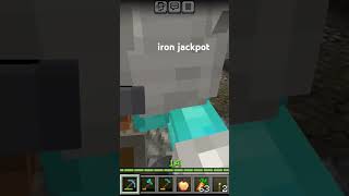 so much iron minecraft crazy iron lucky [upl. by Nrev]