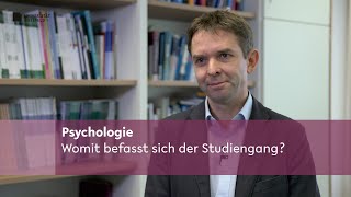 Psychologie Womit befasst sich der Studiengang [upl. by Aimil]