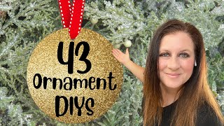 43 EASY Christmas Ornament DIYS to Make This Year [upl. by Einra]