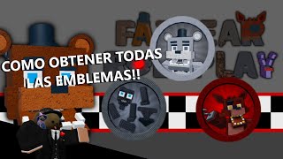 Como conseguir las 3 emblemas en Fazbear Roleplay  Roblox [upl. by Asirap]