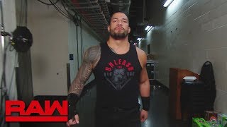 Roman Reigns brawls with Jinder Mahal during their interview Raw June 4 2018 [upl. by Cresa795]