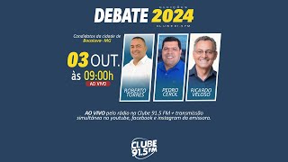 SHOW DA CLUBE  DEBATE 2024  ENTRE OS CANDIDATOS DE BOCAIUVAMG [upl. by Aniuqaoj]