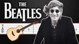 Across The Universe  The Beatles Guitar Tabs Guitar Tutorial [upl. by Berey]