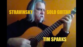 Stravinsky Petrushka Dance Russe solo guitar by Tim Sparks [upl. by Oakleil]