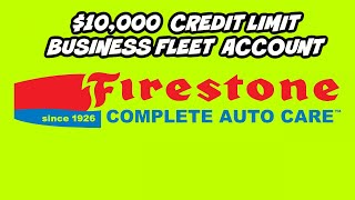 Firestone Commercial Account  10000 Credit Limit With No Personal Guarantee [upl. by Tedmund]