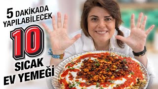 5 Dakikalık EN Güzel 10 Sıcak Ev Yemeği Tarifi  Kebap İskender Bezelye Kuru Fasulye amp Pilav [upl. by Norling85]