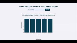 Latent Semantic Analysis LSA Search Engine [upl. by Alameda]