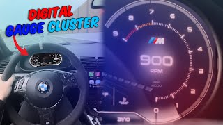 Installing a DIGITAL GAUGE CLUSTER in my 20 year old BMW [upl. by Kampmeier]