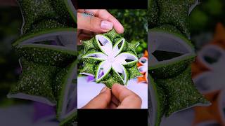 DIY Snowflakes Ornaments for Christmas Tree decorations❄️shorts christmas craft decor diy [upl. by Dygal]