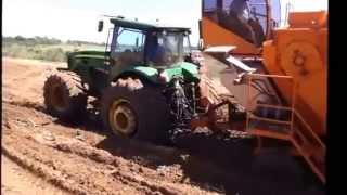 John Deere 7210J e BH 180 plantando canaatoleiro agro viral trator tractor plantio planting [upl. by Nalo]