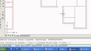 CURSO DE AUTOCAD Vídeo 10 Dibujo de tabiques y escalera Comandos DESFASE DESDE [upl. by Ocir]