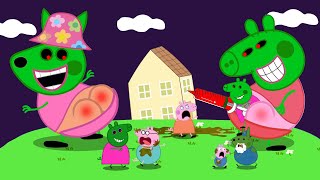 PEPPA PIG TURNS INTO A GIANT ZOMBIE 🧟‍♀️ PEPPA PIG APOCALYPSE ANIMATION [upl. by Bennink]