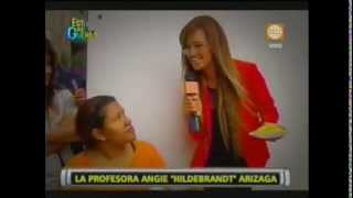 esto es guerra Mira a Angie Arizaga como profesora de cultura general 20092013 cuarta temporada [upl. by Katinka23]