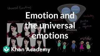 Three components of emotion and the universal emotions  MCAT  Khan Academy [upl. by Akimad]