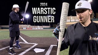 Hitting with the 2024 Warstic Gunner  BBCOR Baseball Bat Review new BBCOR distance PR [upl. by Jimmy600]