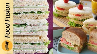 3 Quick amp Easy Sandwich Recipes By Food Fusion [upl. by Samira]