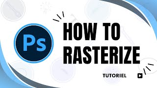 How to rasterize a layer in Photoshop [upl. by Akinnor538]