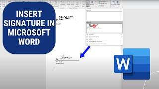 How to Insert Signature in Microsoft Word  Easy [upl. by Lenora]