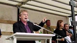 270609 Frankfurt  Germany Daniel CohnBendit subtitled speech  Free Iran now rally [upl. by Schach]